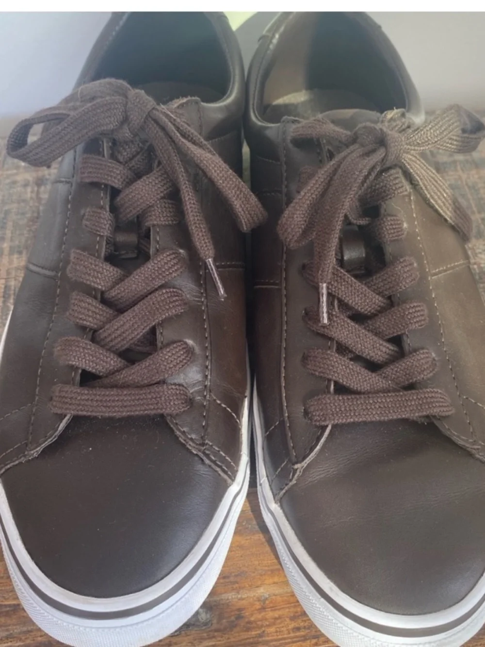 Polo Ralph Lauren Brown Leather Sayer Sneaker